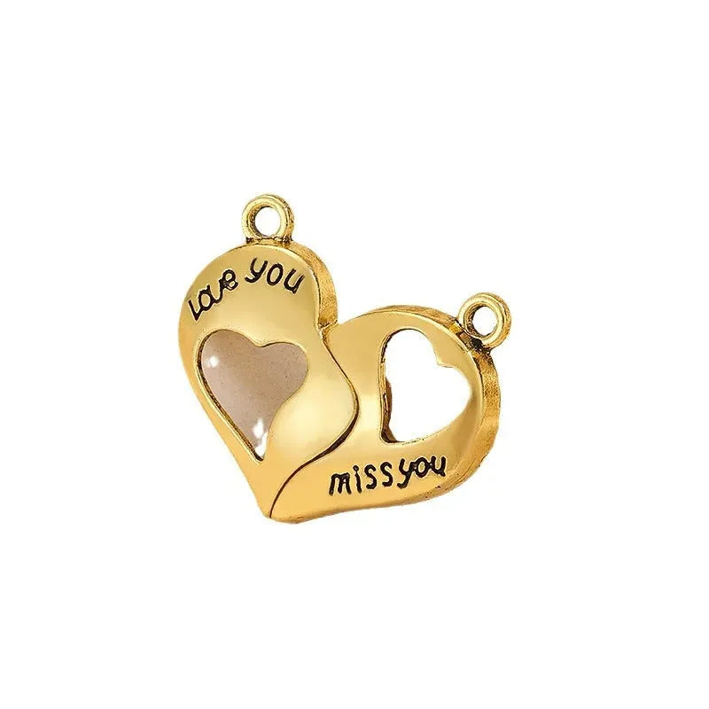 Heart Magnet Couple Girlfriends Color Matching - Bellarte Enchanté Heart Magnet Couple Girlfriends Color Matching